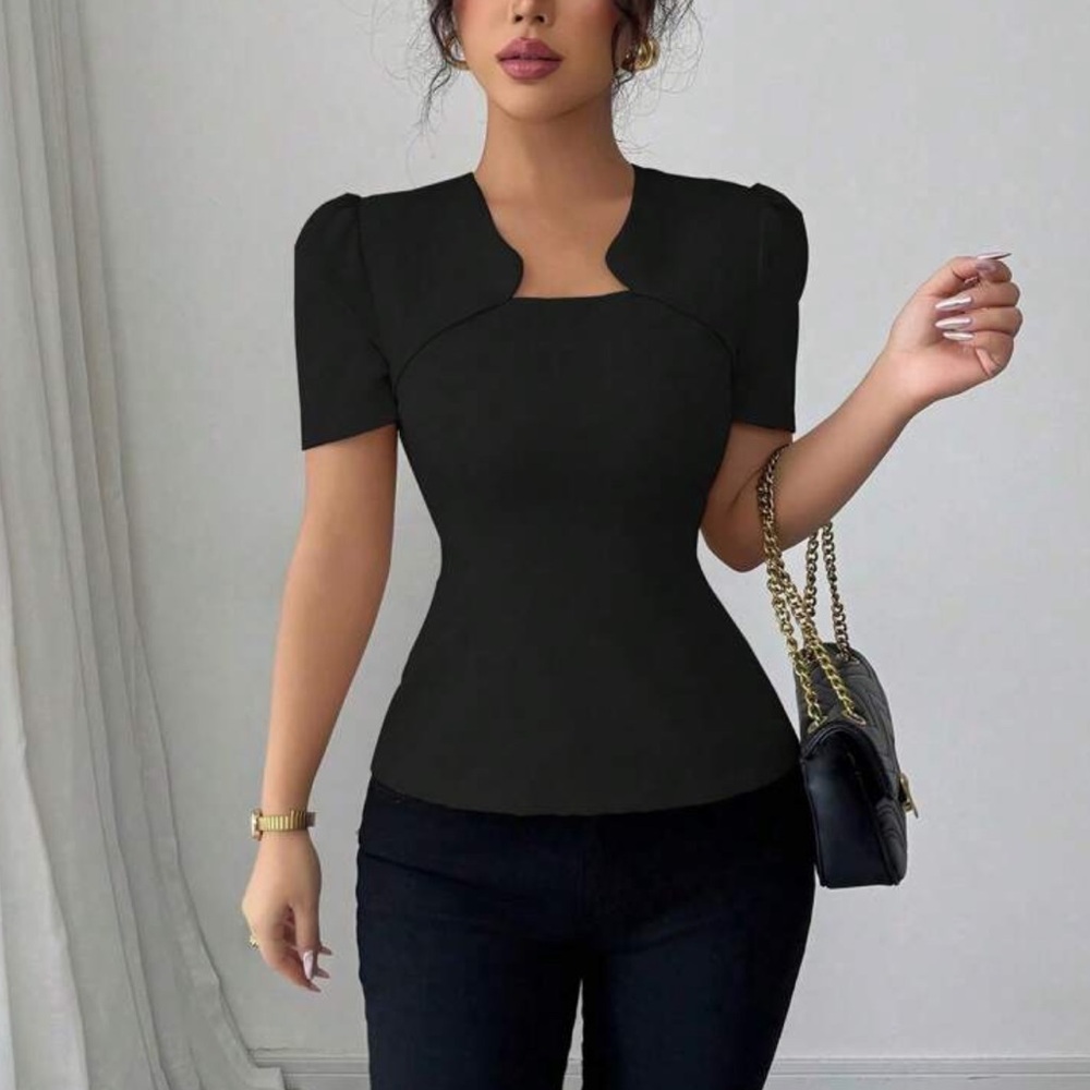 Elegant Black Women's Top